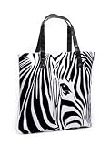 Busch Gardens Zebra White Flock Tote Bag