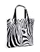 Busch Gardens Zebra White Flock Tote Bag