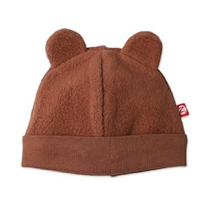 Zutano Fleece Hat, Chocolate, 0-6 Months