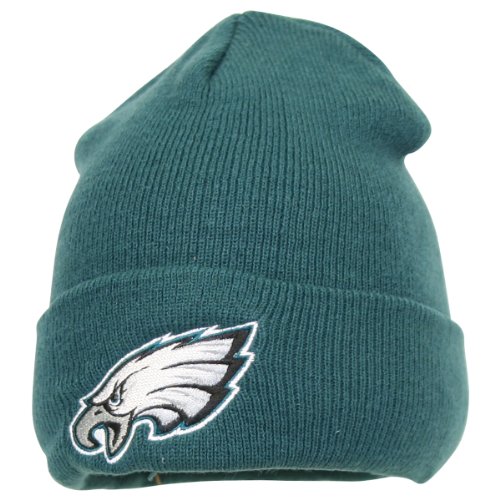 NFL Classic Team Colors Cuffed Knit Hat / Beanie (Philadelphia Eagles Green)