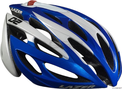 2009 Lazer 02 (OXYGEN) RD Road White/Blue Unisize Helmet 53-61cm