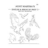 Aunt Marthas iron on transfers book for embroidery fabric painting quilting wearable art needlepoint & other crafts &acute; Eagles & Birds of Prey &acute; - B0018LZWZ8