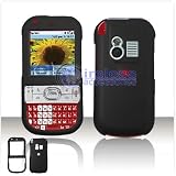 Rubber Feel Black Hard Case Cover for Palm Centro PDA SNAP-ON Protective