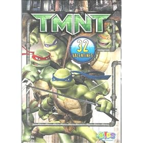 The Mutant Ninja Turles NMNT Box of 32 Valentines