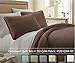 Southshore Fine Living, Inc. Full/Queen Quilt Bedding Set, Comfy Microfiber Coverlet, Queen Size Bedspread, Stain and Pet Hair Resistant Bedding, Full Size Quilt Set w/2 Shams, Chocolate Brown