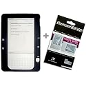 Silicone Rubber Skin Case + Anti Scratch LCD Screen Protector Shield for Amazon Kindle 2 E Reader (9 Colors available)