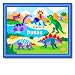 Dinosaurland Large Blue Personalized Print