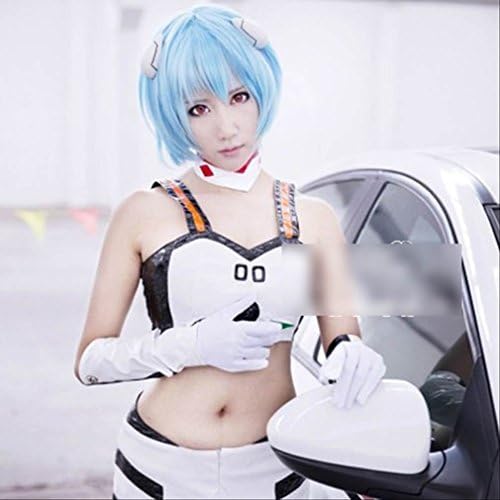 Neon Genesis Evangelion Ayanami Rei wig / Animation popular cosplay wig series fancy dress costume costume (Rei)