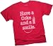"Have A Coke And A Smile." Distressed Print -- Coca-Cola Beer T-Shirt