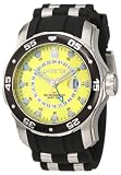 Invicta Mens 6988 Pro Diver Collection GMT Yellow Dial Black Polyurethane Watch