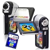 NEW Dual Cam High Resolution SILVER DIGITAL VIDEO CAMCORDER / STILL CAMERA (8GB SDHC Included)