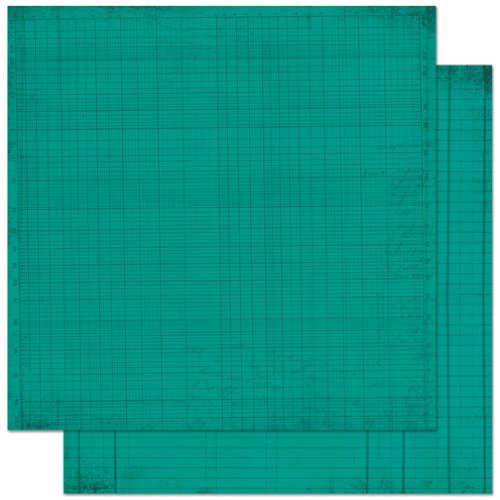 Turquoise Journal 12X12 Double Dot Designs Paper 