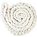 Sunmig Newborn Baby Roving Braid Wool Spinning Fiber Rugs Photography Photo Props (White)