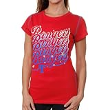 MLB Texas Rangers Ladies Baby Jersey Stars T-Shirt - Red (Small)