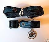 Jacksonville Jaguars Dog Pet Set Leash Collar ID Tag XS