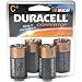 Duracell MN1400R4ZX C Alkaline Battery, 4 Pack