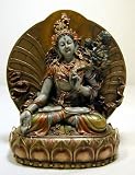 White Tara, Buddhist Goddess of Compassion and Longevity Statue, 6 Inches