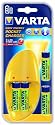 Varta Easy Energy Pocket Ladegerät inkl. NiMH Akku AA Mignon 2100 mAh 4er Pack