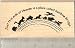Large Rainbow Bridge with Pets Rubber Stamp - Wood Mounted