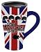 Silver Buffalo Radio Days A Hard Day's Night British Flag Ceramic Travel Mug with Friction Lid, 18 O