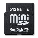 Sandisk miniSDカード 512MB SD変換アダプター付属 バルク品