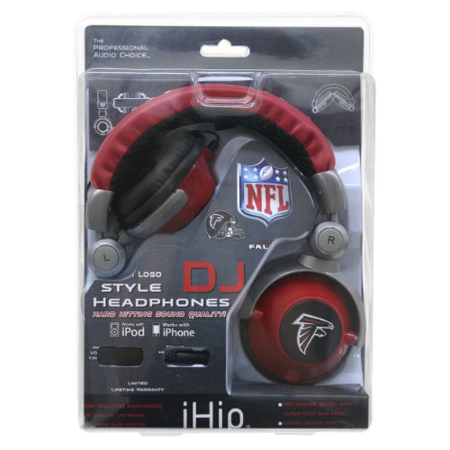 iHip NFL Atlanta Falcons Team Logo DJ Headphone