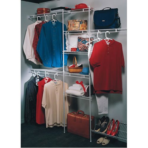 ClosetMaid 1608 5-to-8-Foot Wire Closet Organizer Kit