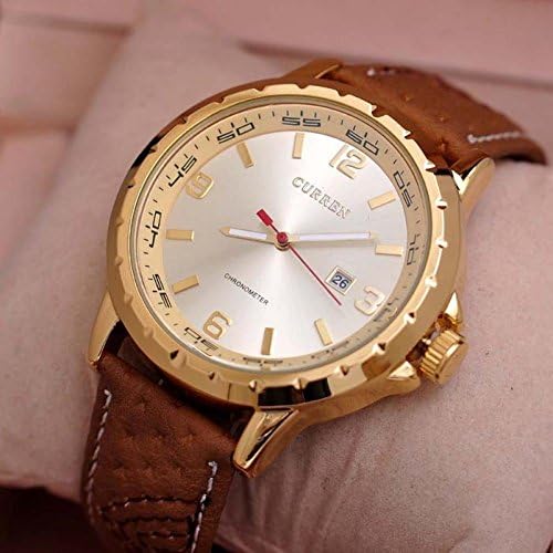 SunShine Day Luxury Fashion Curren Quartz Movement Waterproof Military Watches Round Dial Analog Display With Calendar Men Sports Watch