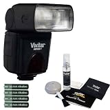 Vivitar DF283 Digital TTL Flash Bundle for Pentax K20D K200D K2000
