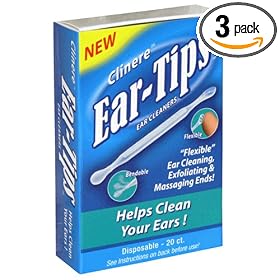 EarTips Ear Wax Removal, Disposable, 20 Count (Pack of 3)