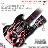 Metal Flames Red Skin by WraptorSkinz TM fits All Sony PS2 Guitar Hero SG Guitar Controllers (GUITAR NOT INCLUDED)