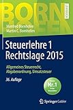Steuerlehre 1 Rechtslage 2015