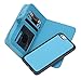 iPhone 7 Case, iPhone 7 Zipper Wallet Case, Pasonomi PU Leather Protective Shell Detachable Folio Flip Holster Carrying Case with Strap and Card Holder for iPhone 7 (Blue)