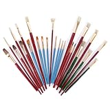 Daler Rowney 25-teiliges Pinselset f�r Aquarellmalerei, Acrylmalerei und �lmalerei lebenslange Herstellergarantie 012