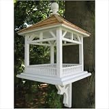 Classic Series Dream House Bird Feeder with Pine Shingle Roof in Victorian White