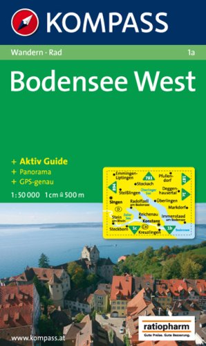 Image of Bodensee West: Wandern / Rad. Mit Panorama. GPS-genau. 1:50.000