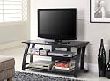 JUAL JF202BB-850 Black Ash Curved TV Stand up to 80kg's