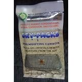 Dry-Packs Indicating Silica Gel 40 Grams in Sturdy Aluminum Canister - No Cobalt Chloride II - Reusable by Reactivating!