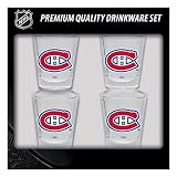 Montreal Canadiens 4 Piece Shot Glass Set Size One Size