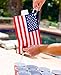 American Flag Flask for Liquor, Wine, Drinks: Beverage Dispenser Holds 2 Liters for Summer, July 4, Sports Tailgating, Birthday, Graduation, Cruises, Boating, BBQ Parties, by Party Flasks