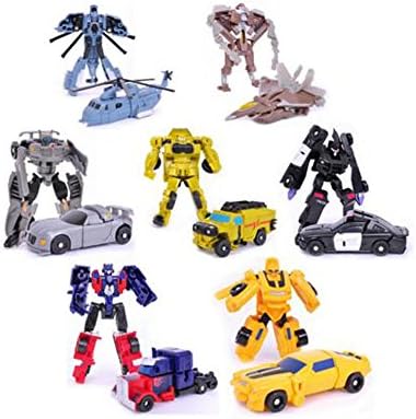 Transformation 7pcs/lot Kids Classic Robot Cars Toys For Children Action &amp; Toy Figures