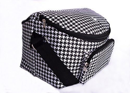 Adult's 12-hour Shift 2-sided Lunch Bag (Houndstooth) by Balanced Day Bags