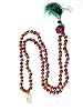 I Am Centered Mala- Prosperity Green Jade Rudraksha Prayer Beads OM Pendant Mala