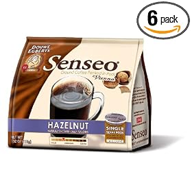 Senseo Vienna Hazelnut Waltz Coffee, 16-Count Pods (Pack of 6)