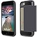 iPhone 6 plus Case,[5.5inch]by Ailun,Protective Shell-Smooth Card Slider Wallet&Flexible Shockproof Rubber Bumper&Anti-scratch PC Back Cover,Siania Retail Package[Black]