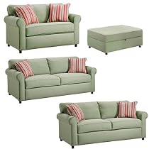 Canyon Cotton Twill Seating Collection - Green