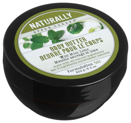 Upper Canada Soap & Candle Wild Mint Lime Body Butter, 6.4-Ounces (Pack of 2) by Upper Canada Soap & Candle