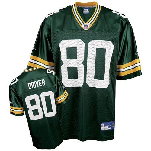 Reebok Green Bay Packers Donald Driver Replica Jersey Medium