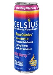 Celsius Calorie Burner, Wild Berry, 12-Ounce Cans (Pack of 24)