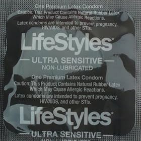 Lifestyles Ultra Sensitive Non-Lubricated Condoms 144 Pack